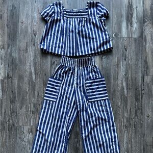 Polo by Ralph Lauren Blue and White Striped Garment